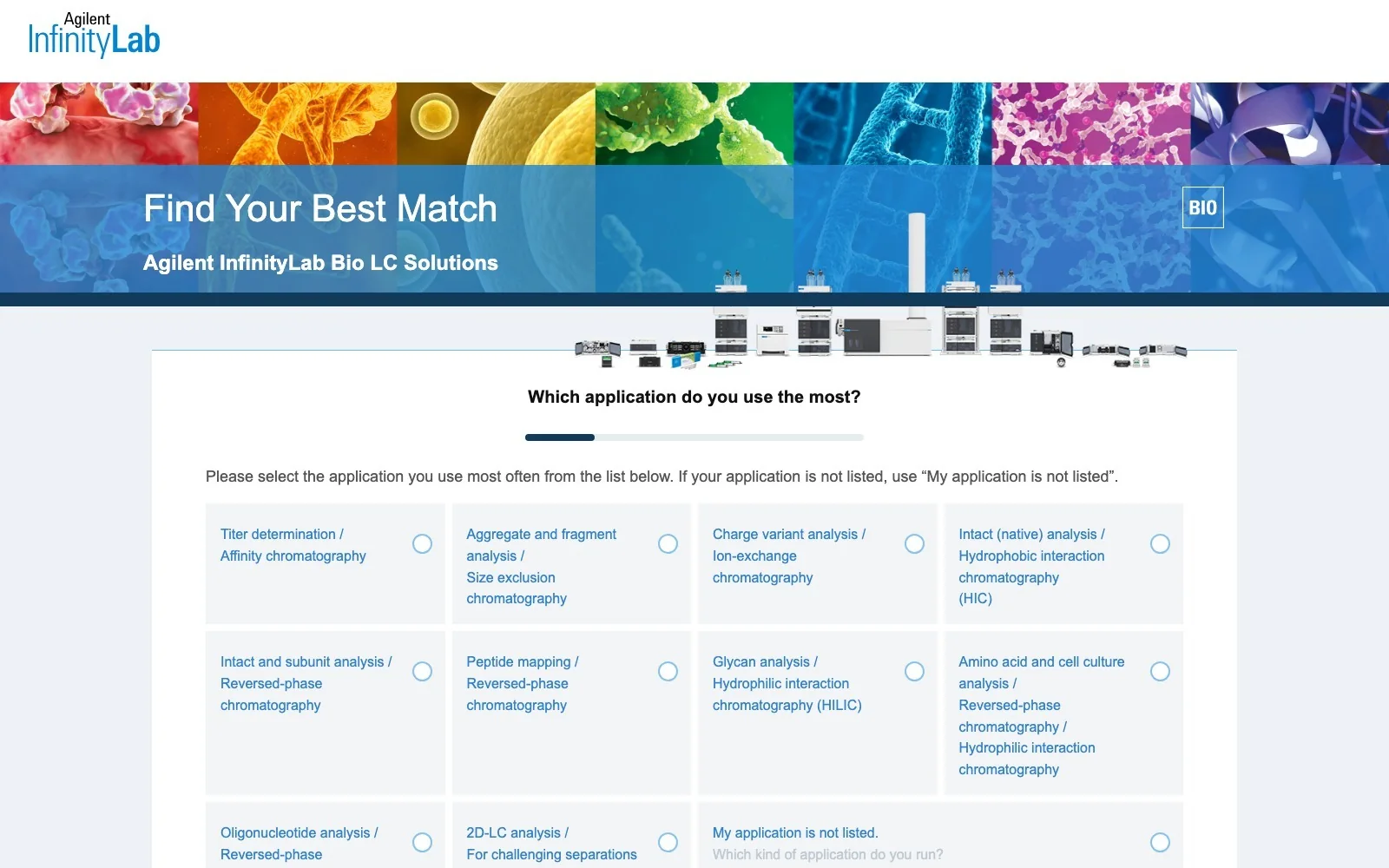Find Your Bio LC Selector captured project preview